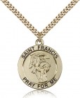 St. Francis Medal, Gold Filled