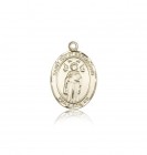 St. Ivo Medal, 14 Karat Gold, Medium