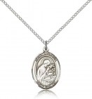 St. Aloysius Gonzaga Medal, Sterling Silver, Medium