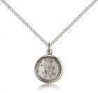 Guardian Angel Medal, Sterling Silver