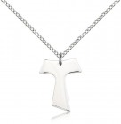 Tau Cross Pendant, Sterling Silver