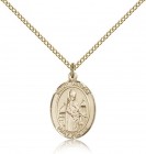 St. Walter of Pontnoise Medal, Gold Filled, Medium