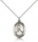 St. Sebastian Ice Hockey Medal, Sterling Silver, Medium