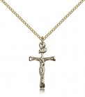 Maltese Crucifix Pendant, Gold Filled