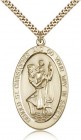 St. Christopher Medal, Gold Filled