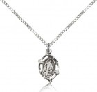Guardian Angel Medal, Sterling Silver
