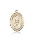 St. Anselm of Canterbury Medal, 14 Karat Gold, Large