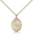 St. Susanna Medal, Gold Filled, Medium