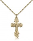 Crucifix Pendant, Gold Filled