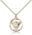 Holy Spirit Medal, Gold Filled