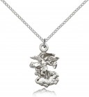 St. Michael the Archangel Medal, Sterling Silver