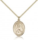 St. Olivia Medal, Gold Filled, Medium