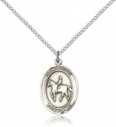 St. Kateri Equestrian Medal, Sterling Silver, Medium
