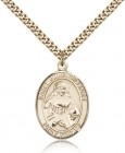St. Julia Billiart Medal, Gold Filled, Large