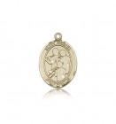 St. Cecilia Marching Band Medal, 14 Karat Gold, Medium