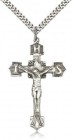Crucifix Pendant, Sterling Silver