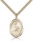 St. Josemaria Escriva Medal, Gold Filled, Large