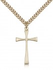 Maltese Cross Pendant, Gold Filled