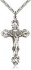 Large Sterling Silver Crucifix Pendant