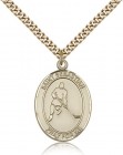 St. Sebastian Ice Hockey Medal, Gold Filled, Large