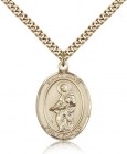 St. Jane of Valois Medal, Gold Filled, Large