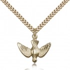 Holy Spirit Medal, Gold Filled