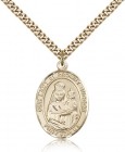 Our Lady of Prompt Succor Medal, Gold Filled, Large