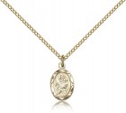 St. Christopher Medal, Gold Filled