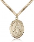 St. Nino De Atocha Medal, Gold Filled, Large