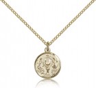 Communion Chalice Medal, Gold Filled