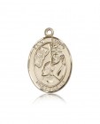 St. Edwin Medal, 14 Karat Gold, Large