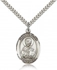 St. Timothy Medal, Sterling Silver, Large