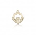 Claddagh Medal, 14 Karat Gold