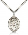 St. Felicity Medal, Sterling Silver, Large
