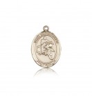 St. Christopher Motorcycle Medal, 14 Karat Gold, Medium