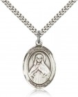St. Olivia Medal, Sterling Silver, Large