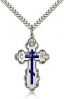 St. Olga Cross Pendant, Sterling Silver
