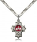 5 Way Cross Pendant, Sterling Silver