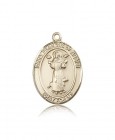 St. Francis of Assisi Medal, 14 Karat Gold, Large
