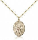 St. Zita Medal, Gold Filled, Medium