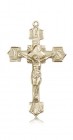 Crucifix Pendant, 14 Karat Gold