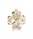 St. Christopher Medal, 14 Karat Gold