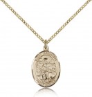 St. Germaine Cousin Medal, Gold Filled, Medium