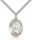 St. Julia Billiart Medal, Sterling Silver, Large