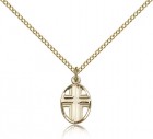 Cross Pendant, Gold Filled