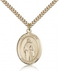 St. Odilia Medal, Gold Filled, Large