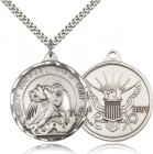 St. Michael Navy Medal, Sterling Silver