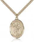 St. Peter Nolasco Medal, Gold Filled, Large