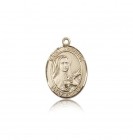 St. Therese of Lisieux Medal, 14 Karat Gold, Medium