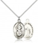 Our Lady of Medugorje Medal, Sterling Silver